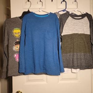 Bundle 4 boys long sleeve shirts